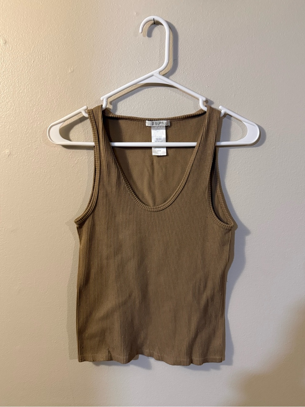 Z Supply Ribbed V-Neck Tank Top Size XS/S